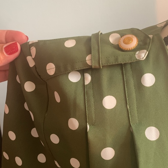 Iconic pretty lady dress!!! Vintage midi in a gorgeous green polka dot, Sz 12 - Picture 3 of 11